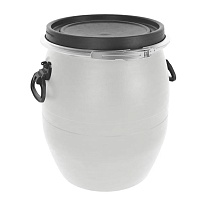 Бочка пластиковая 48 л с хомутом белая в Асбесте