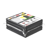 Мешки для мусора 160 л, серые, в пачке 10 шт., ПВД, 40 мкм, 900х1100 мм, i-Bag в Асбесте
