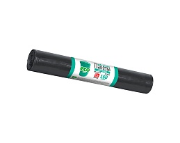 Мешки для мусора 160 л, черные, в рулоне 10 шт., ПВД, 25 мкм, 1100х800 мм, GRIFON, 101-031 в Асбесте