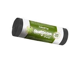Мешки для мусора 30 л, черные, в рулоне 25 шт., ПНД, 7 мкм, 580х480 мм, SIBIRSKAYA, 101-003 S в Асбесте