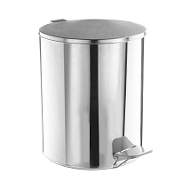 Ведро для мусора с педалью, усиленное, Титан, 15 л, нержавеющая сталь, хром в Асбесте Ведро для мусора с педалью, усиленное, Титан, 15 л, нержавеющая сталь, хром в Асбесте