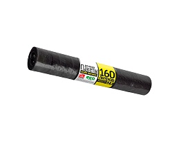 Мешки для мусора 160 л, черные, в рулоне 25 шт., ПВД, 40 мкм, 1100х800 мм, GRIFON, 101-030 в Асбесте